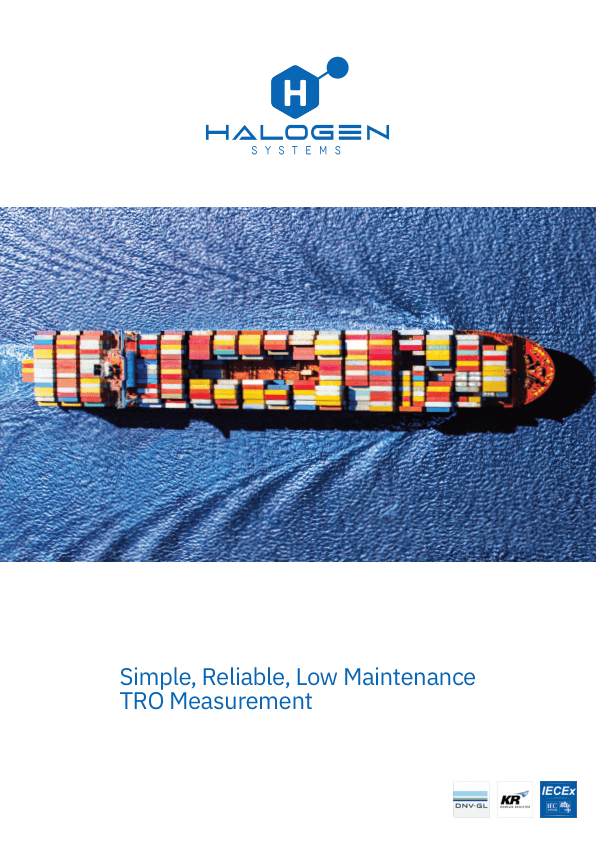 Cover of the Halogen Simple, Reliable, Low Maintenance TRO Measurement brochure