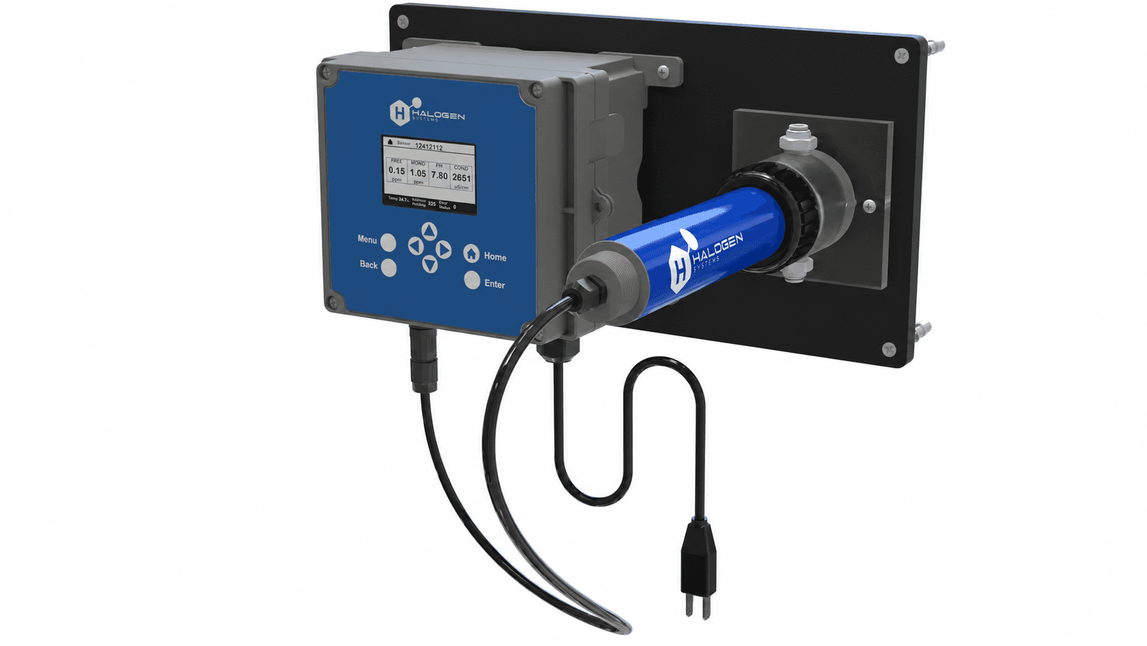 Blue-label MP-5F sensor with D20 controller and MKIT wall mount