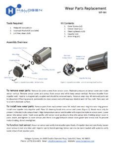SensiCLĒNE™ wear-parts replacement manual for MP5™ Chlorine Analyzers