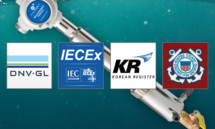 Halogen Systems TRO Chlorine Sensor for Ballast Water Management Systems - Certifications and Approvals - DNV-GL - IECEx - Korean Register - US Coast Guard