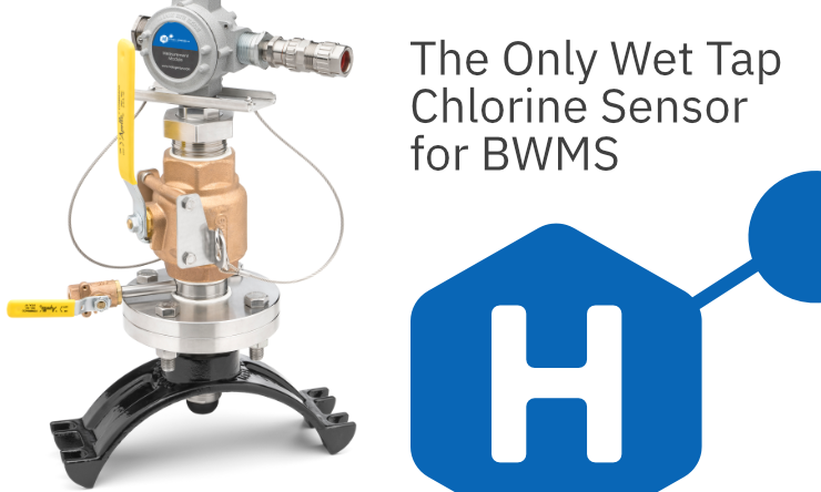 El único sensor de cloro de grifo húmedo para BWMS