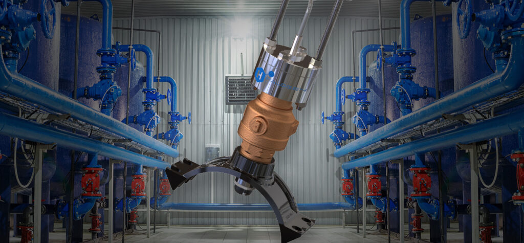 卤素 MP5™ 湿式在线氯传感器，通过 NSF-61 认证，可安装在饮用水管道中。
