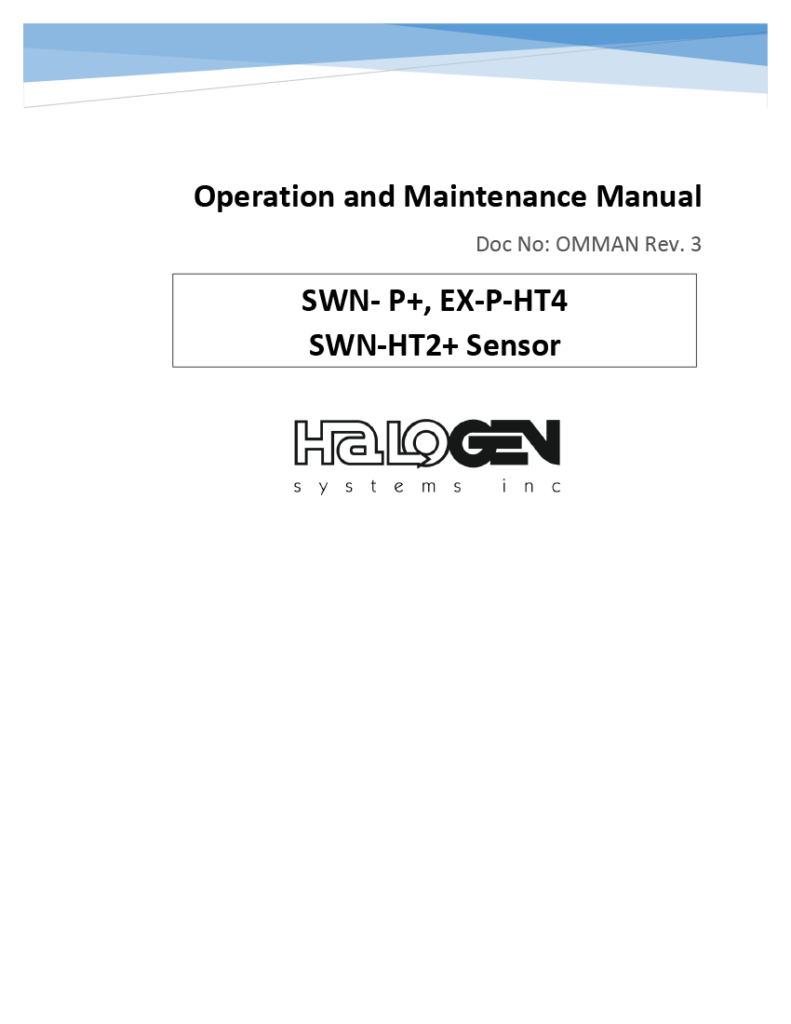 Operations Manual​ for Halogen Ballast Water Analyzers SWB-P+, EX-P-HT4, and SWN-HT2+ with firmware earlier than 4.80