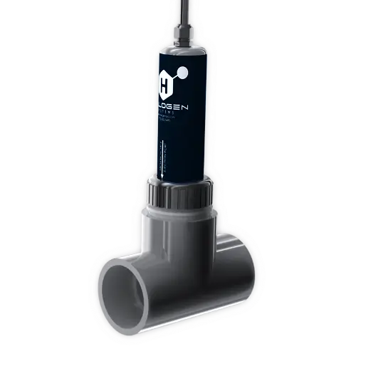Chlorine Analyzer in PVE-Tee adapter
